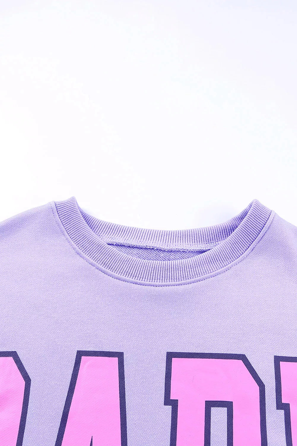 Gray/Purple BABE Crewneck Sweatshirt