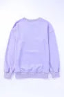 Gray/Purple BABE Crewneck Sweatshirt