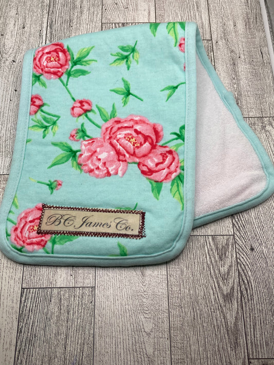 B.C JAMES CO. Floral Baby burp towel