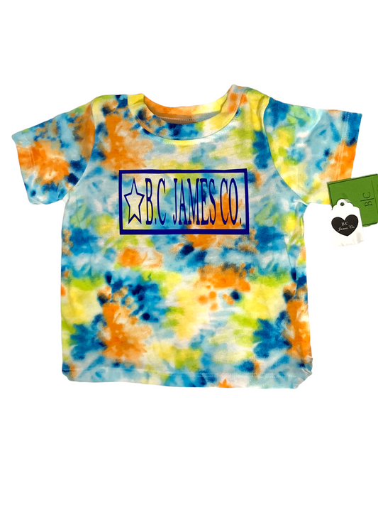 B.C JAMES CO. Little boy tie die t-shirt