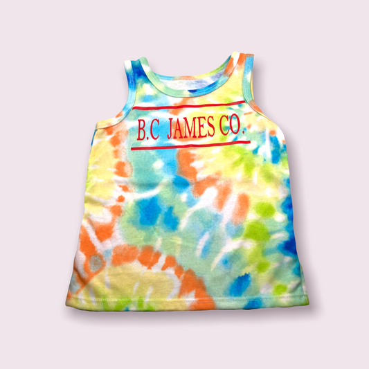 B.C JAMES CO. Little boy tie die tank top