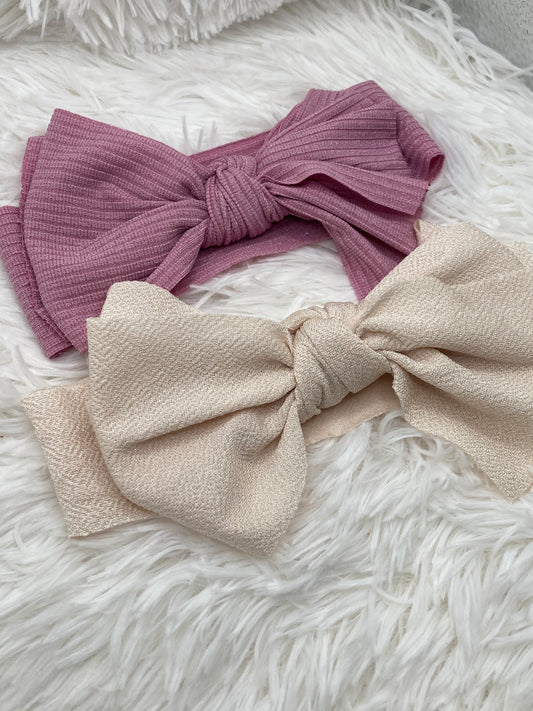 (2) B.C JAMES CO.  Tie bow Headbands