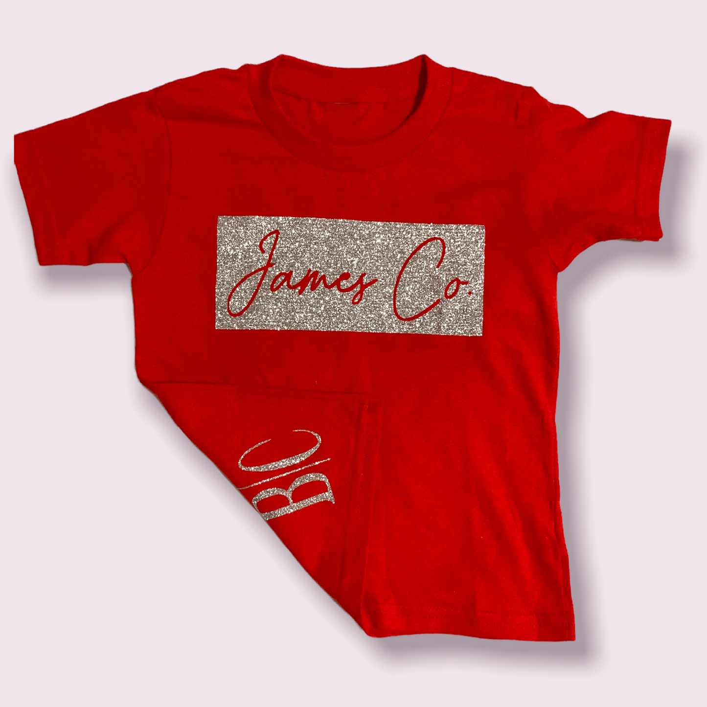 B.C JAMES CO. Red & glitter baby girl T-Shirt